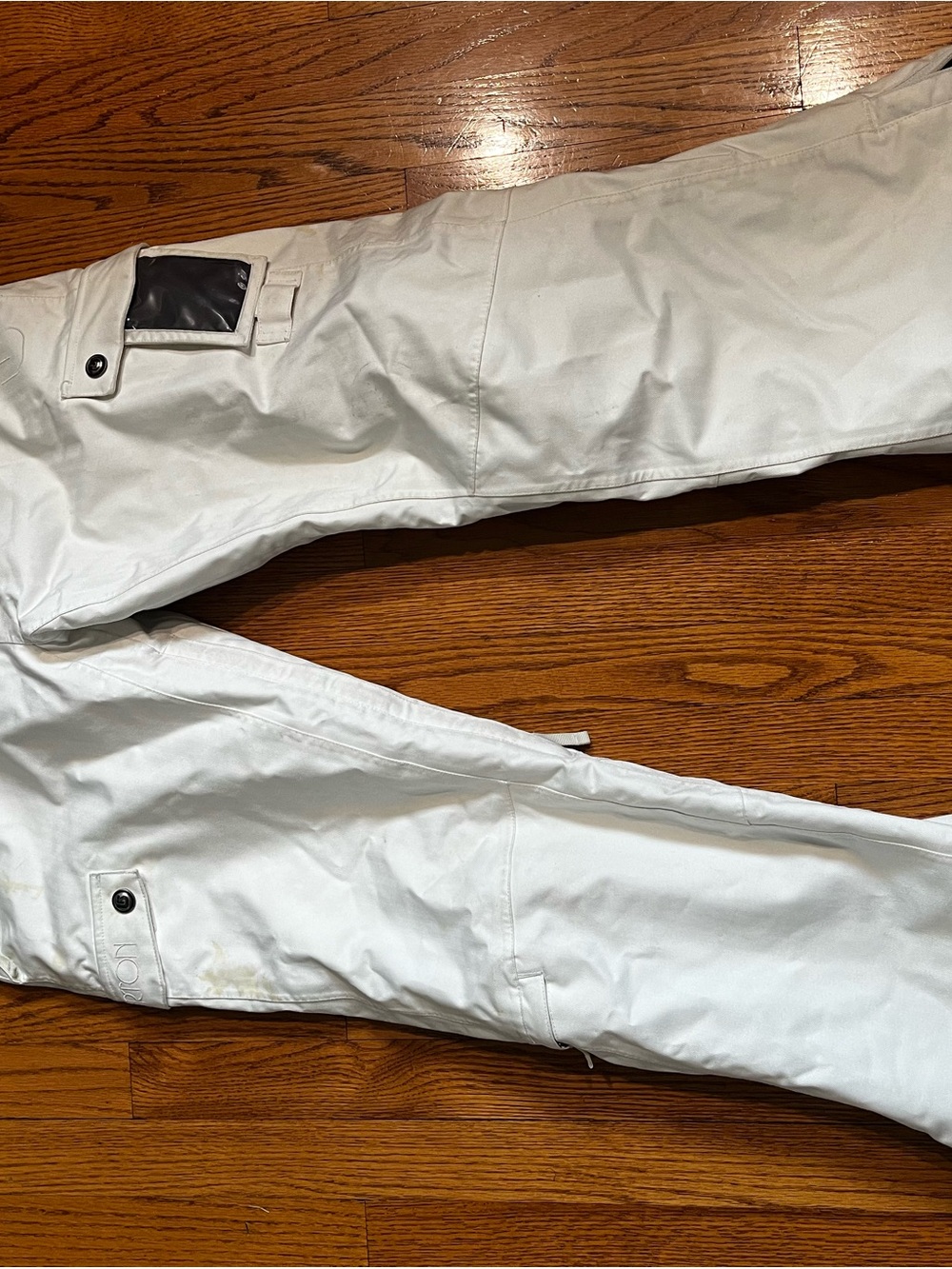 Women’s White Burton Cargo Ski Pants